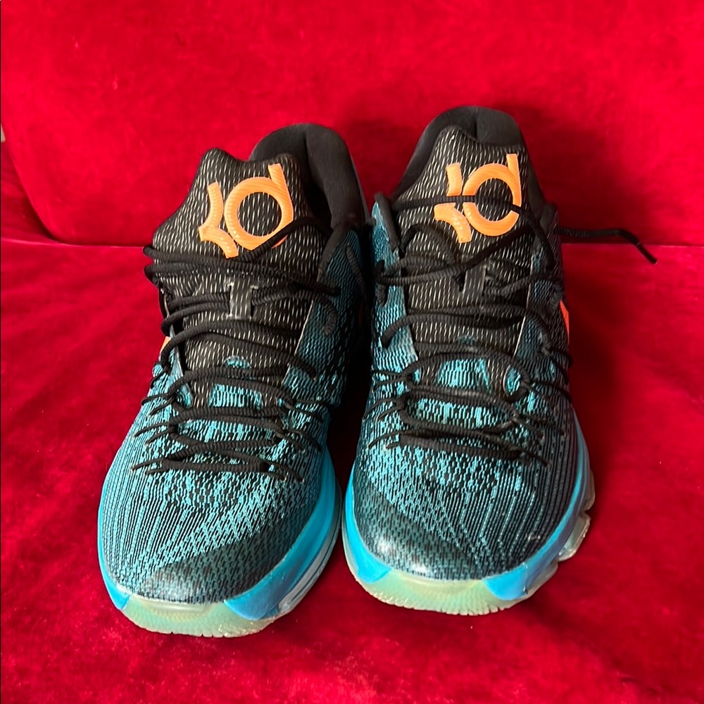 Nike KD Teal and Black Athletic Shoes